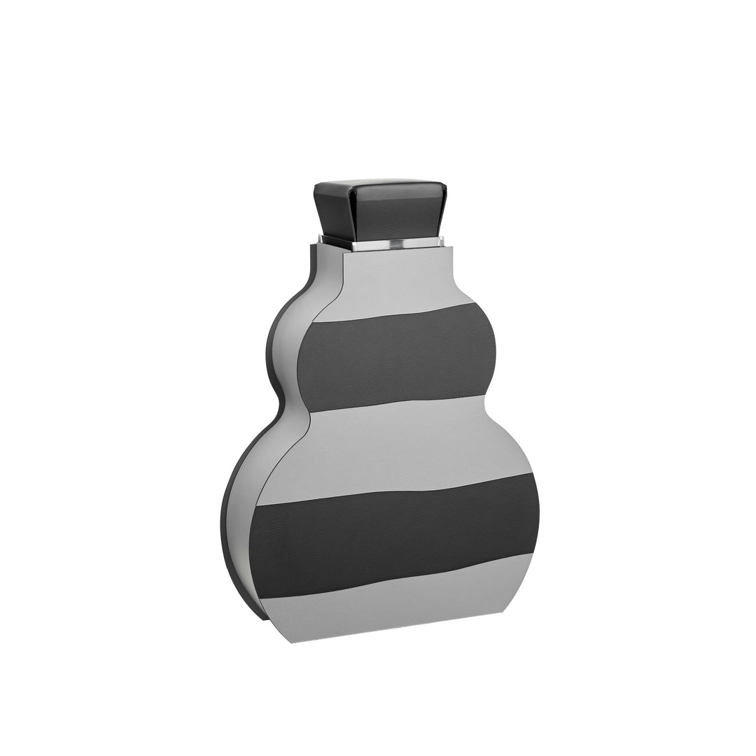 Leder-Dekorationsobjekt VASE OTTO GRAPHIC von Gianpaolo Venier für ADJ STYLE