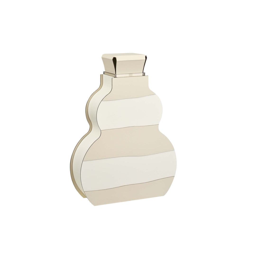 Leder-Dekorationsobjekt VASE OTTO GRAPHIC von Gianpaolo Venier für ADJ STYLE