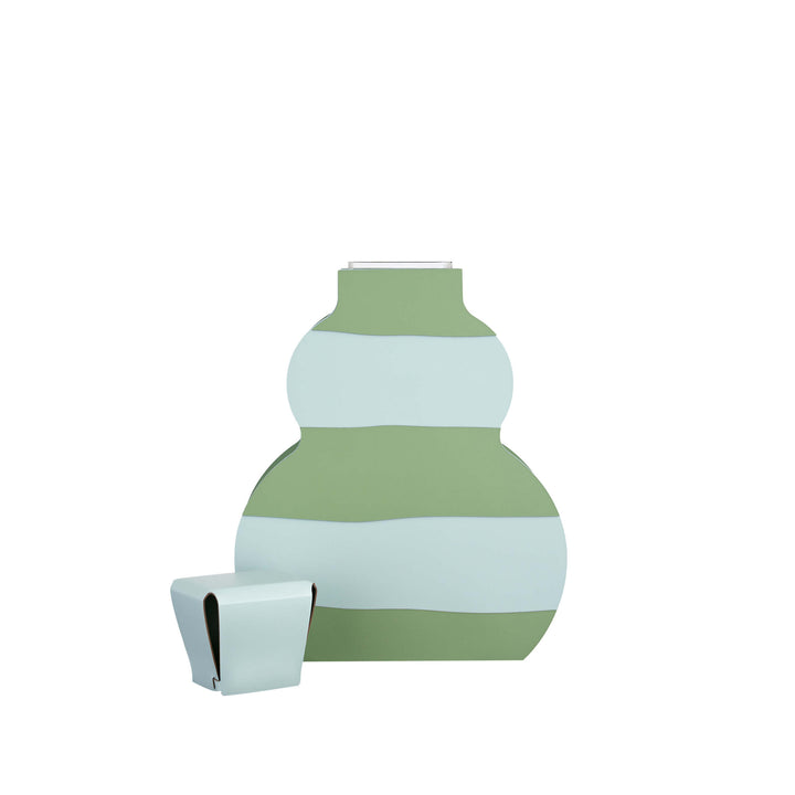 Leder-Dekorationsobjekt VASE OTTO GRAPHIC von Gianpaolo Venier für ADJ STYLE