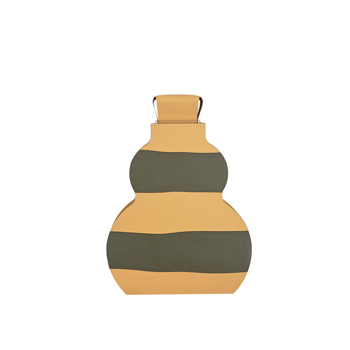Leder-Dekorationsobjekt VASE OTTO GRAPHIC von Gianpaolo Venier für ADJ STYLE