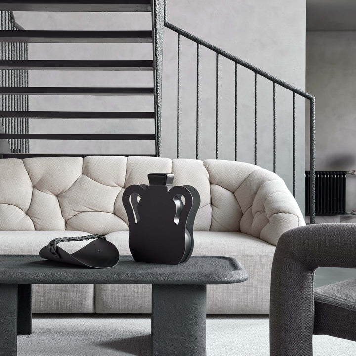 Objet décoratif en cuir VASE OTTO par Gianpaolo Venier pour ADJ STYLE