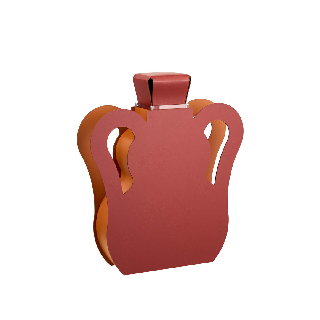Objet décoratif en cuir VASE OTTO par Gianpaolo Venier pour ADJ STYLE