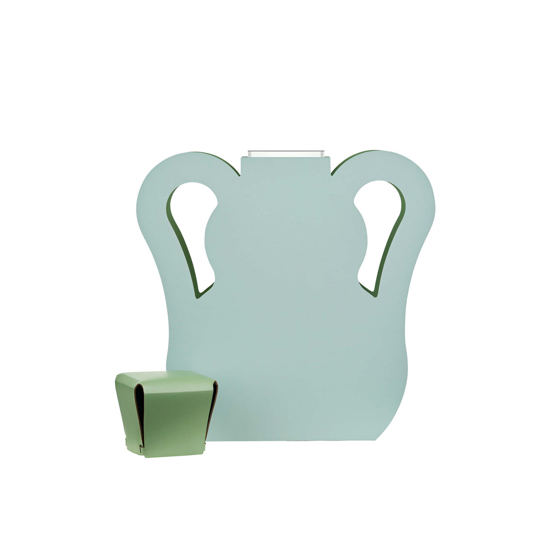 Objet décoratif en cuir VASE OTTO par Gianpaolo Venier pour ADJ STYLE