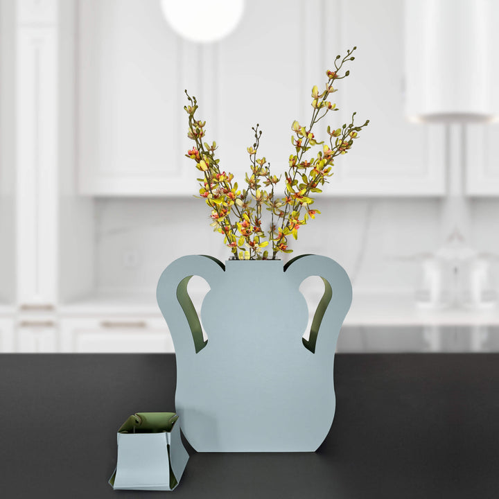 Objet décoratif en cuir VASE OTTO par Gianpaolo Venier pour ADJ STYLE