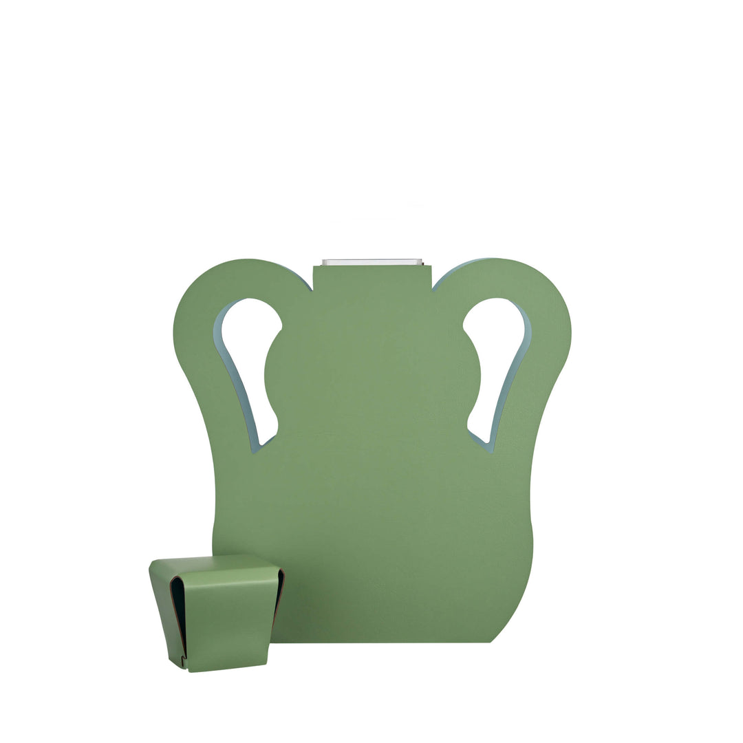 Objet décoratif en cuir VASE OTTO par Gianpaolo Venier pour ADJ STYLE