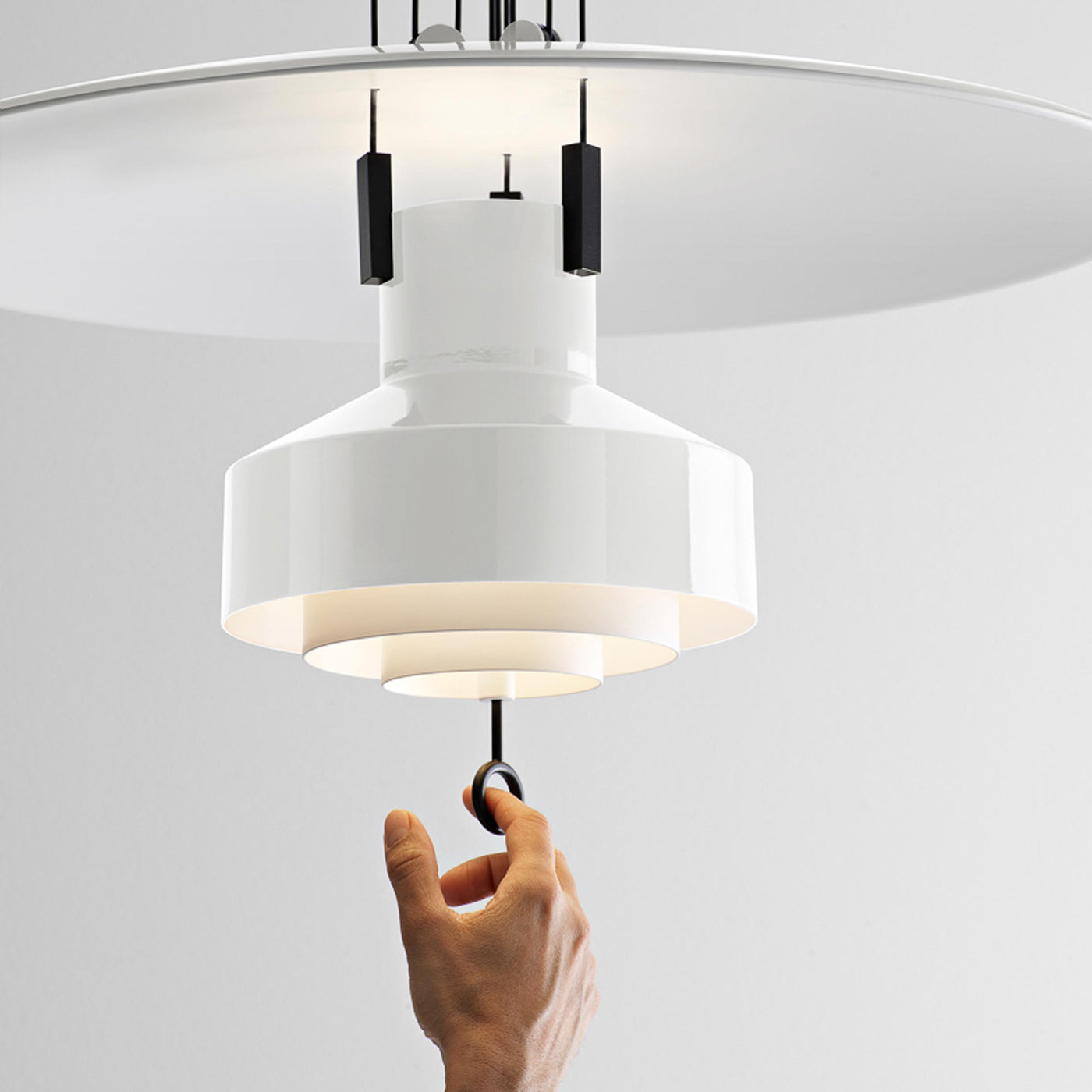 Adjustable Metal Suspension Lamp SALISCENDI by Achille & Pier Giacomo Castiglioni for Stilnovo 08