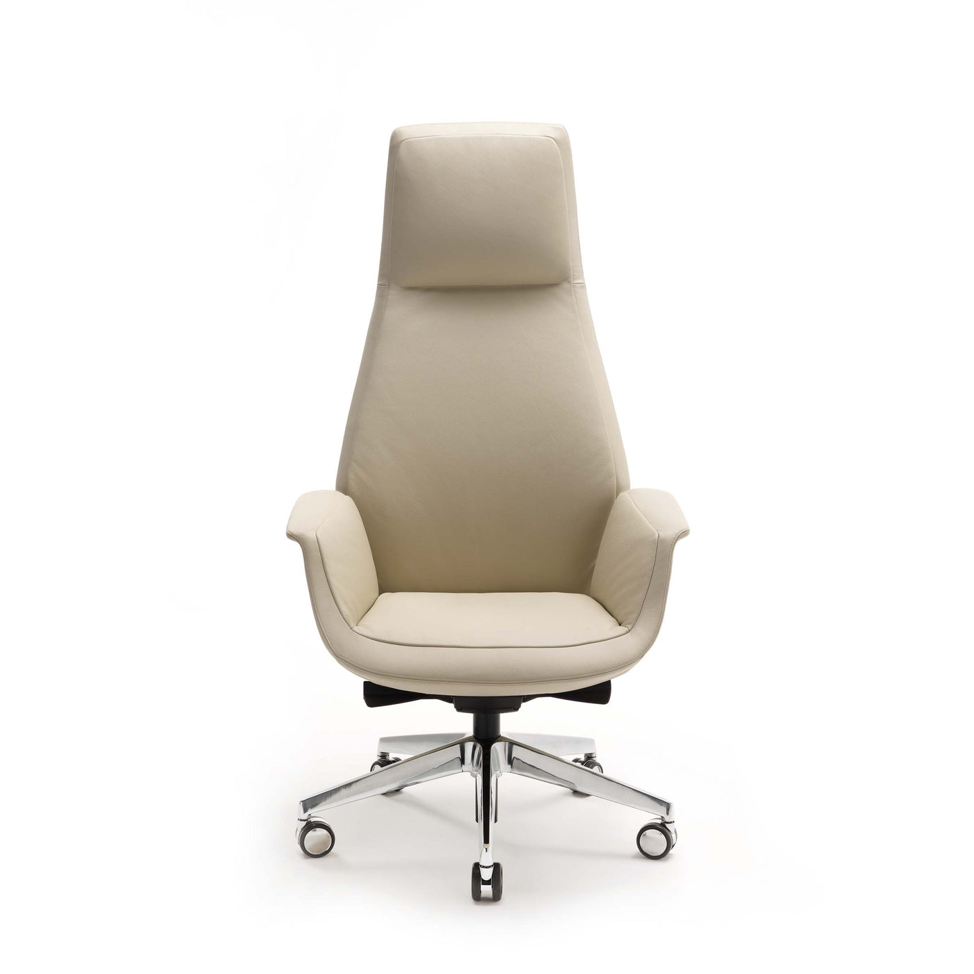 High Back Swivel Chair with Wheels DOWNTOWN PRESIDENT by Jean-Marie Massaud for Poltrona Frau 11