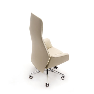 High Back Swivel Chair with Wheels DOWNTOWN PRESIDENT by Jean-Marie Massaud for Poltrona Frau 15