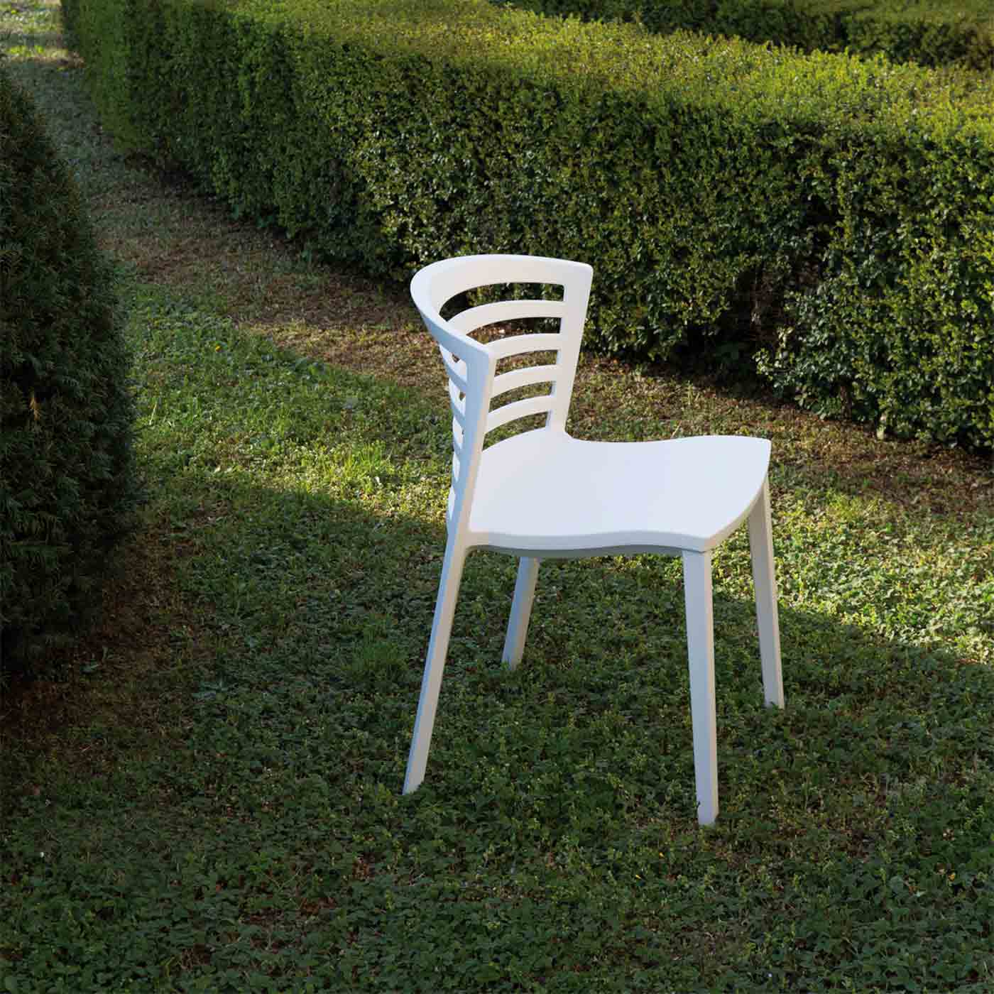 Stackable Polypropylene Chair VENEZIA by Favaretto & Partners for BBB Italia 09