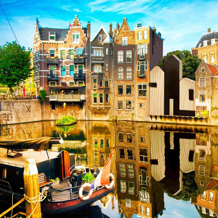 Zedernholz-Dekorationsobjekt CITIES ROTTERDAM von Authentic Design für Riva 1920