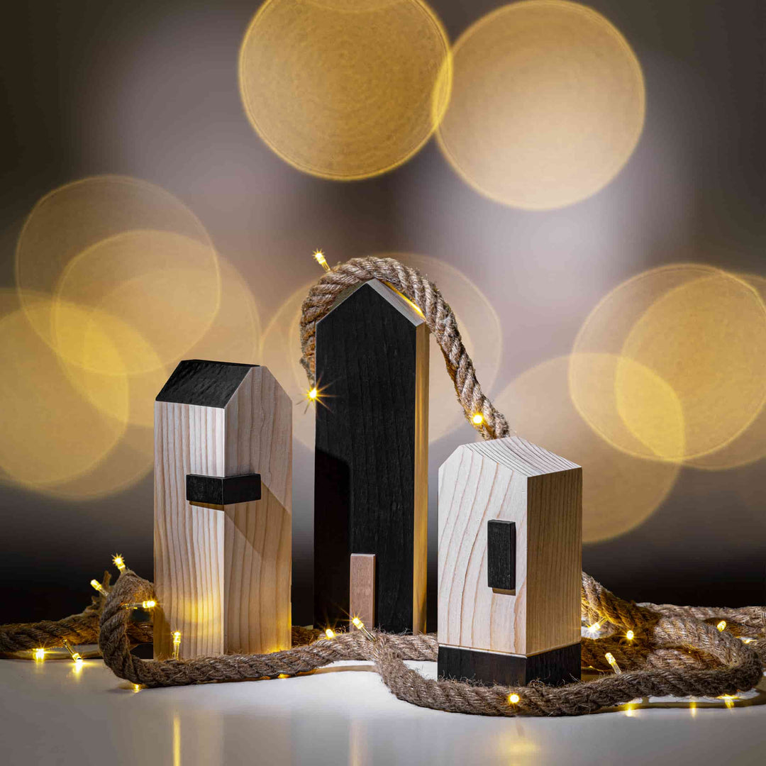 Zedernholz-Dekorationsobjekt CITIES ROTTERDAM von Authentic Design für Riva 1920