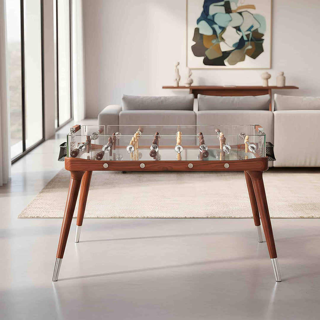 Wood Foosball Table 90°MINUTO CLASSIC by Adriano Design for Teckell