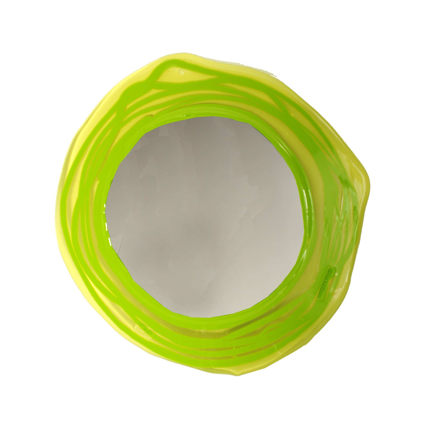Resin Mirror ROUND MIRROR Yellow by Gaetano Pesce for Fish Design 01