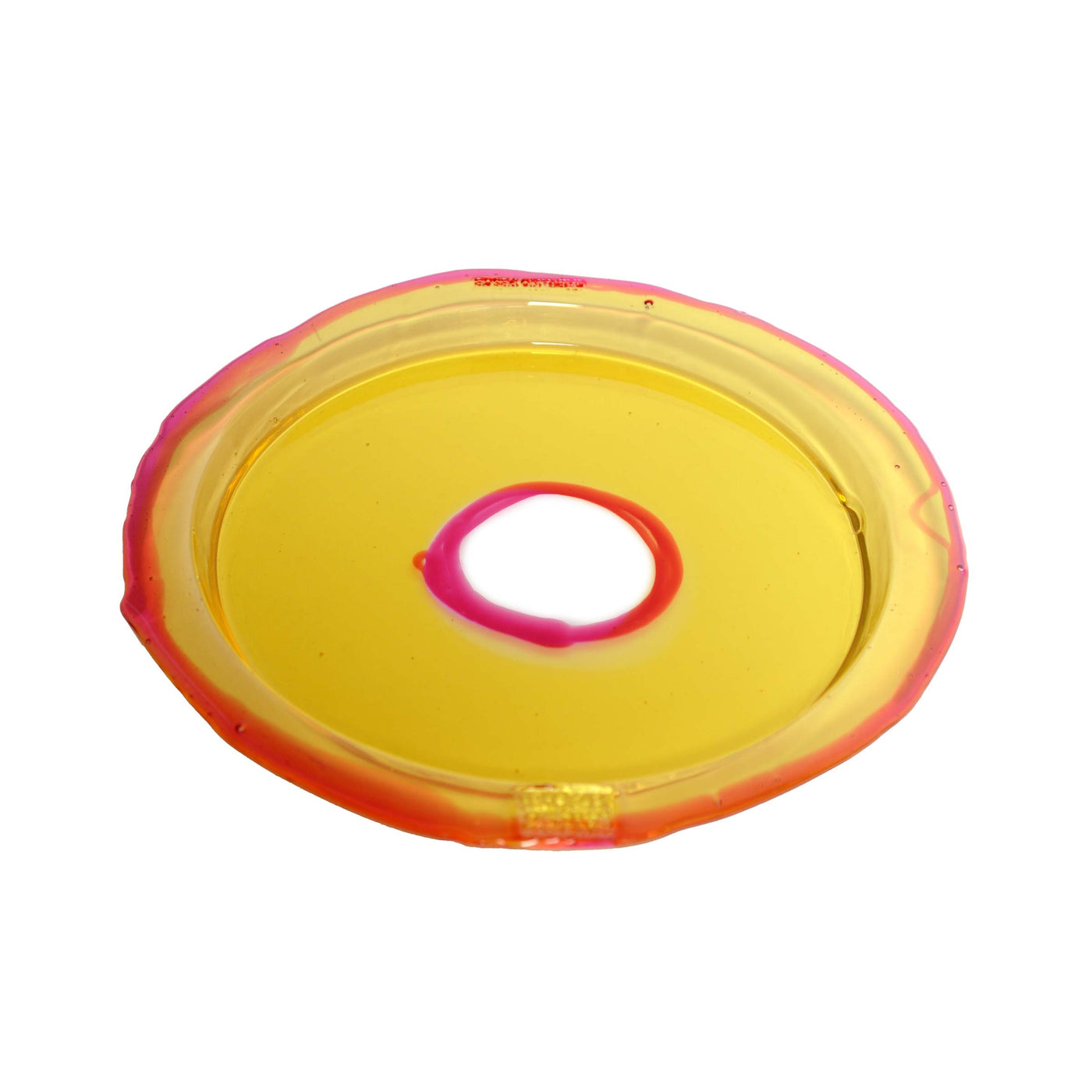 Resin Round Tray TRY-TRAY Yellow by Gaetano Pesce for Fish Design 02
