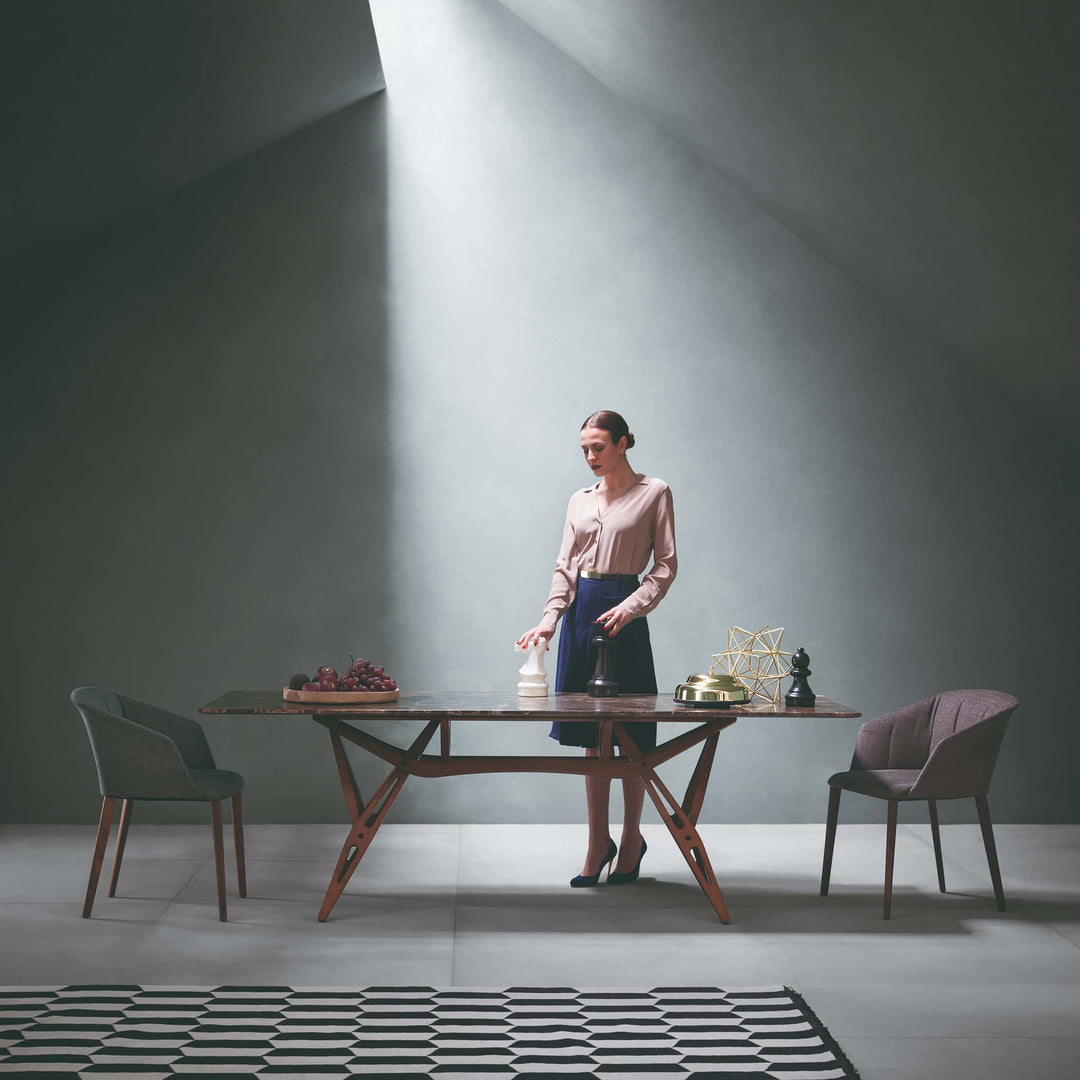 Tavolo da Pranzo REALE Omaggio a Carlo Mollino di Zanotta