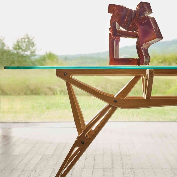 Table à manger REALE CM Hommage à Carlo Mollino par Zanotta