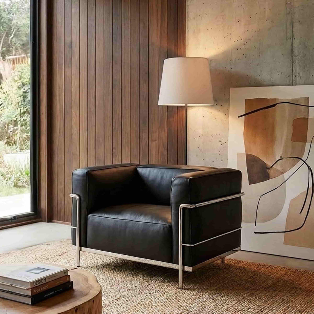 Sessel – „3, Grand Confort Sessel, großes Modell“, entworfen von Le Corbusier, Pierre Jeanneret, Charlotte Perriand für Cassina
