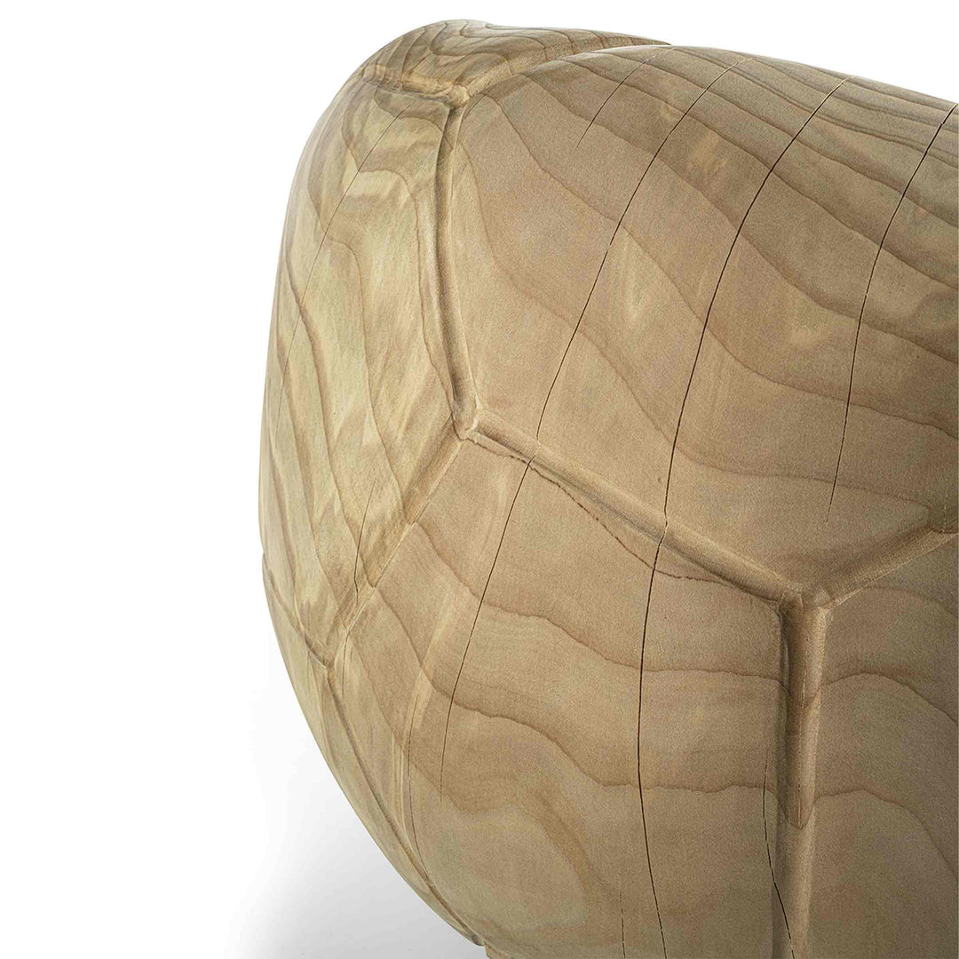 Swivel Armchair in Cedar Wood FOOTBALL by Guto Biazzetto for Riva 1920