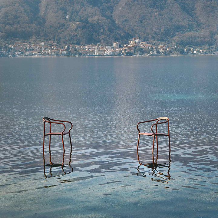 Sedia da esterno in alluminio SALÒ di Matteo Thun e Benedetto Fasciana per Unopiù