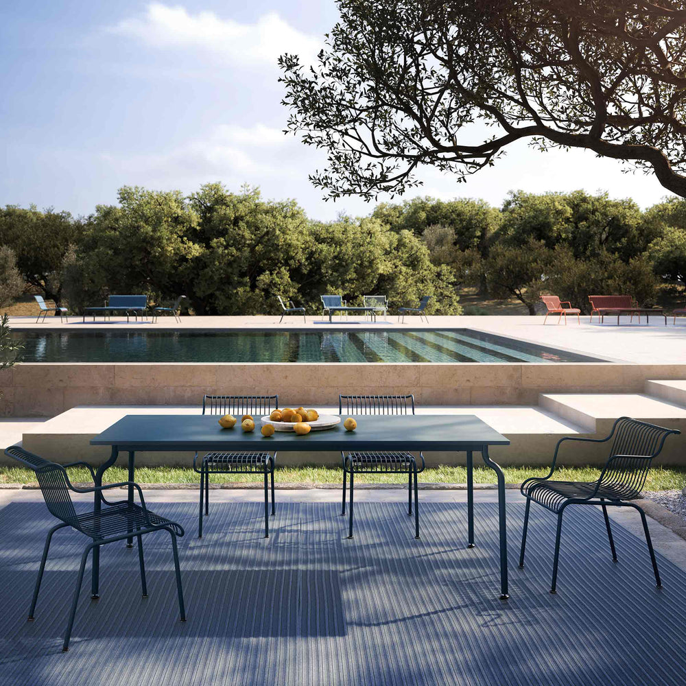 Dark blue outdoor dining table South by Konstantin Grcic for Magis 2