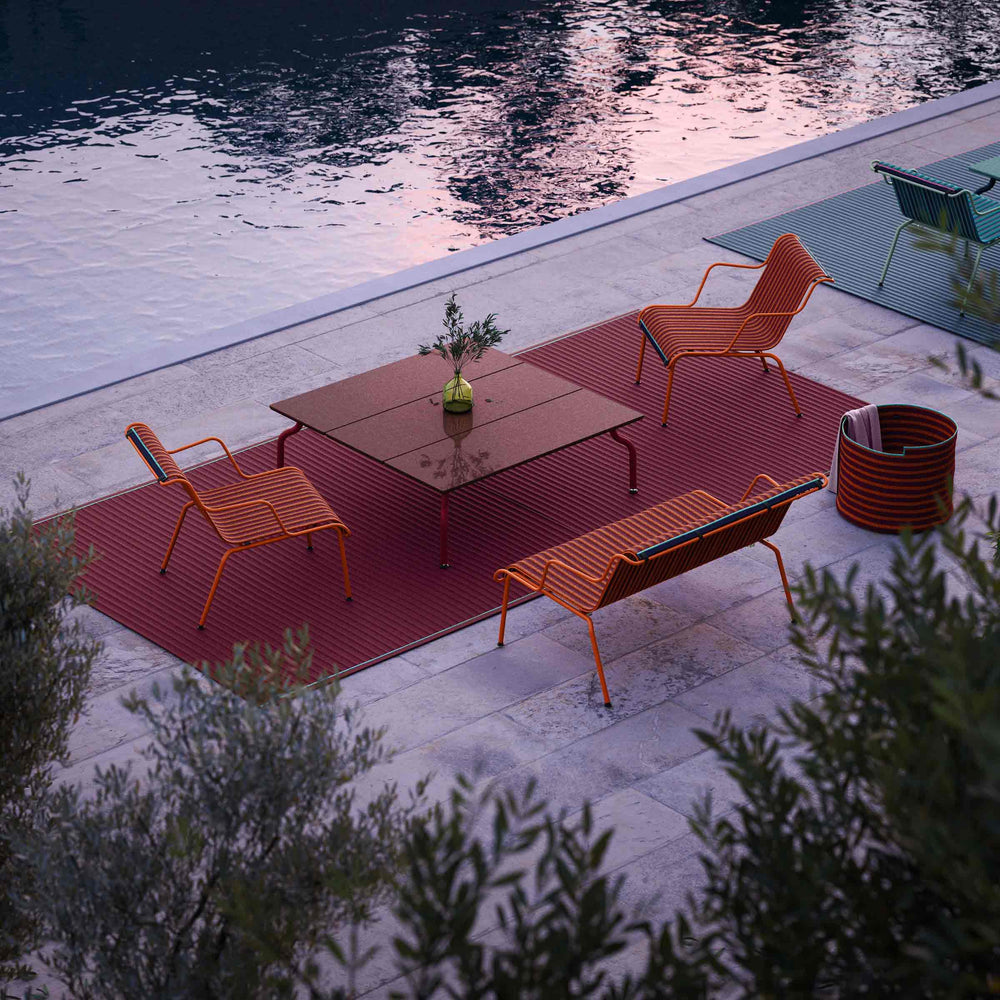 Orange Outdoor metal low armrchair South by Konstantin Grcic for Magis 6