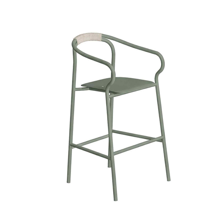 Outdoor Stackable Stool with Backrest SALÒ by Matteo Thun and Benedetto Fasciana for Unopiù