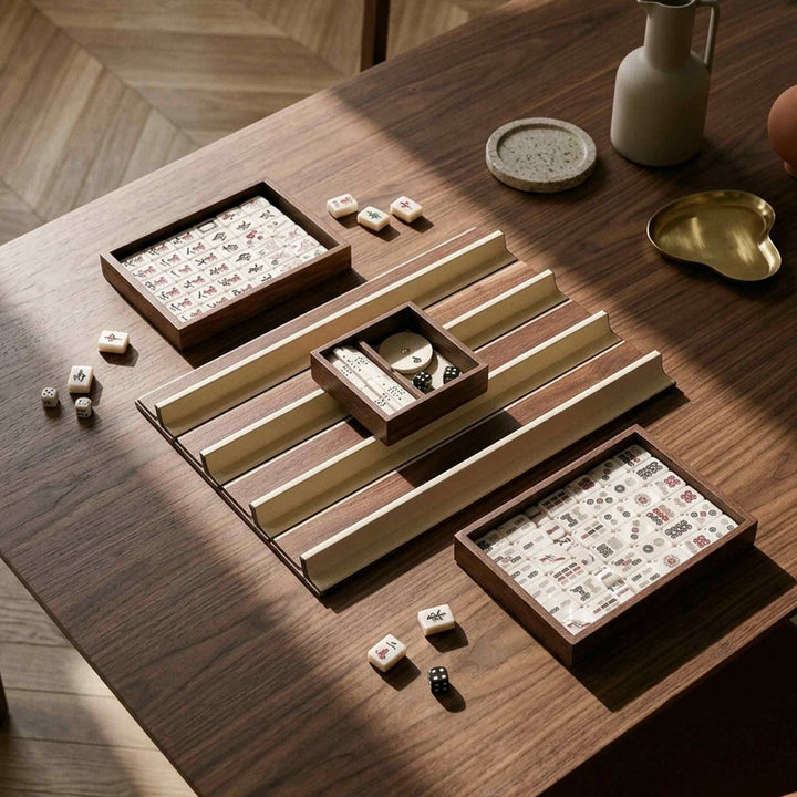 Juego de Mesa de Madera MAHJONG de Pinetti