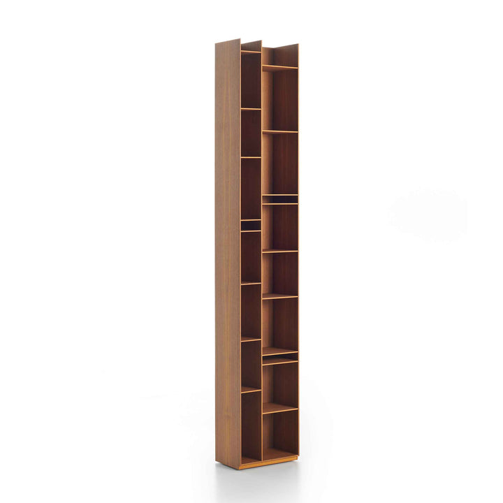 Natural wood Random bookcase by Eva Paster and Michael Geldmacher for MDF Italia.