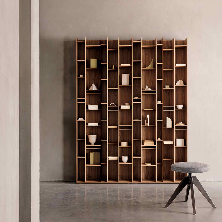 Random bookcase by Eva Paster and Michael Geldmacher for MDF Italia.