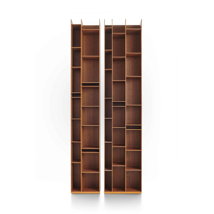 Natural wood Random bookcase by Eva Paster and Michael Geldmacher for MDF Italia.