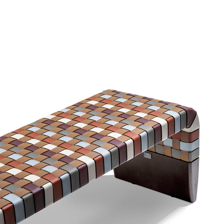 Leather Bench BRERA 90Th Anniversary Edition by Guglielmo Ulrich for Poltrona Frau 3