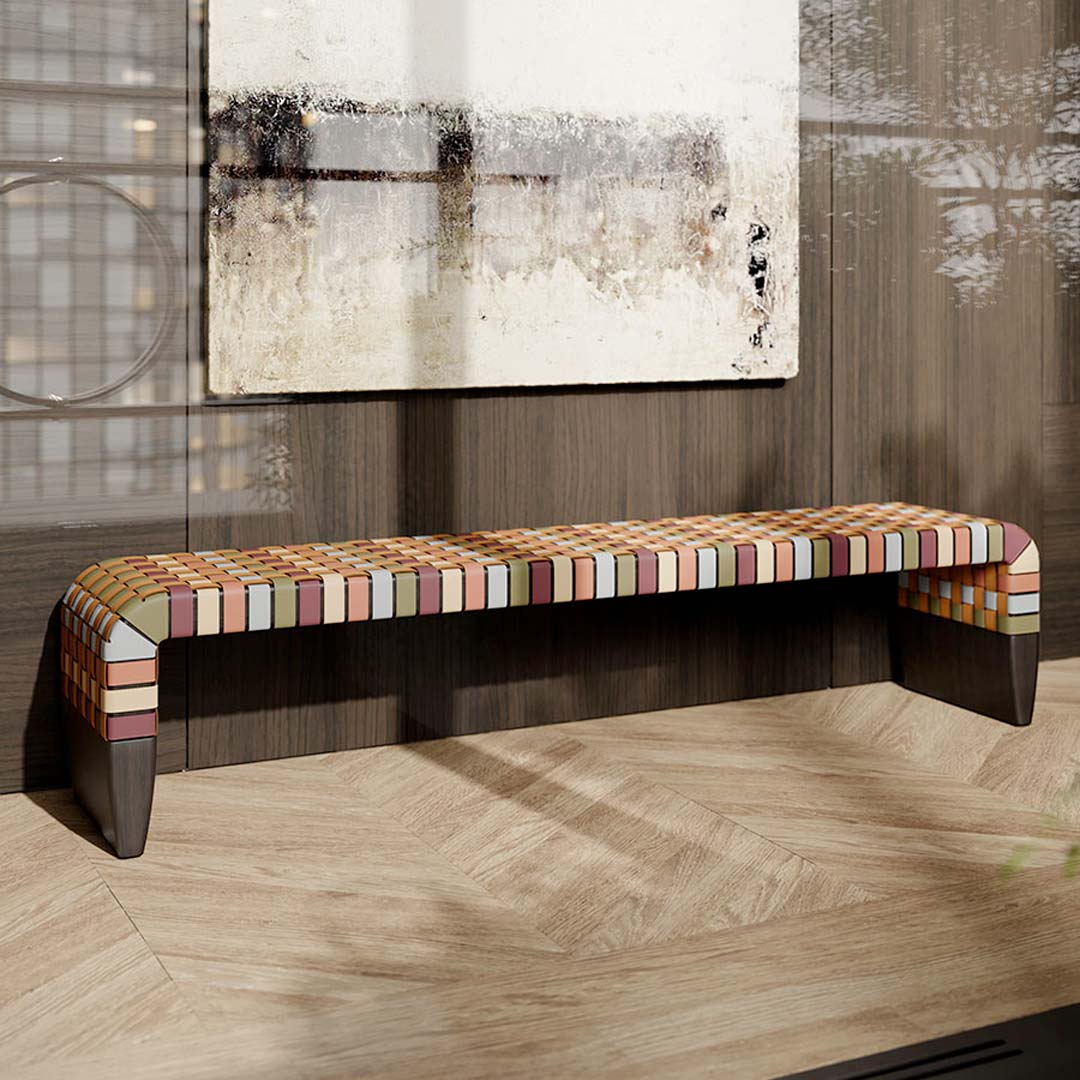 Leather Bench BRERA 90Th Anniversary Edition by Guglielmo Ulrich for Poltrona Frau 2