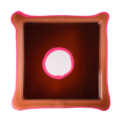 Resin Square Tray TRY TRAY L Bronze by Gaetano Pesce for Gaetano Pesce 01
