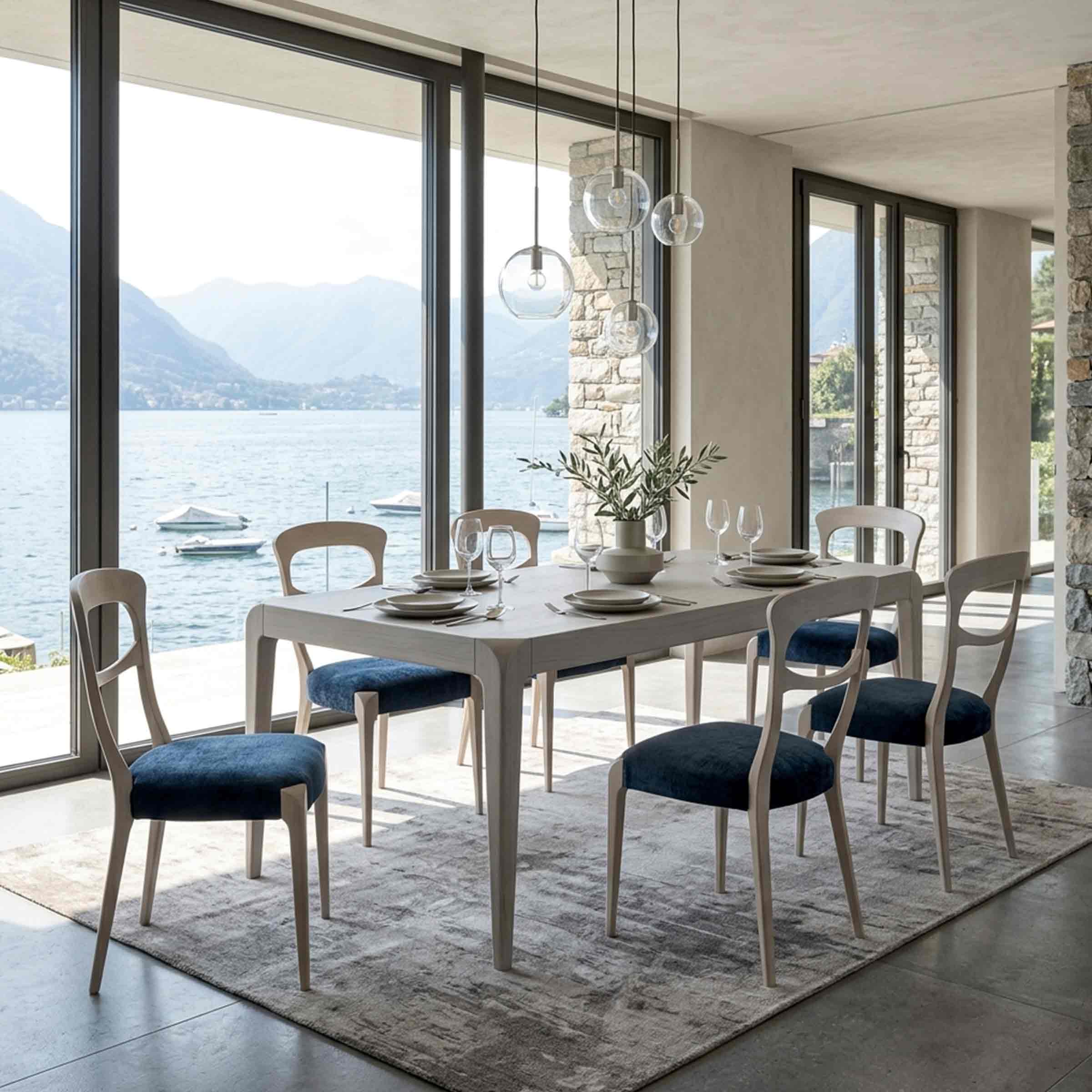Extendable Walnut Wood Table SENTIERO by Dale Italia. Shop on