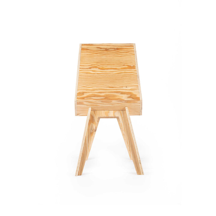 Cardillo Red chair by Jules Regis, phenolic CLT structure with red fabric upholstery, contemporary designer seating.