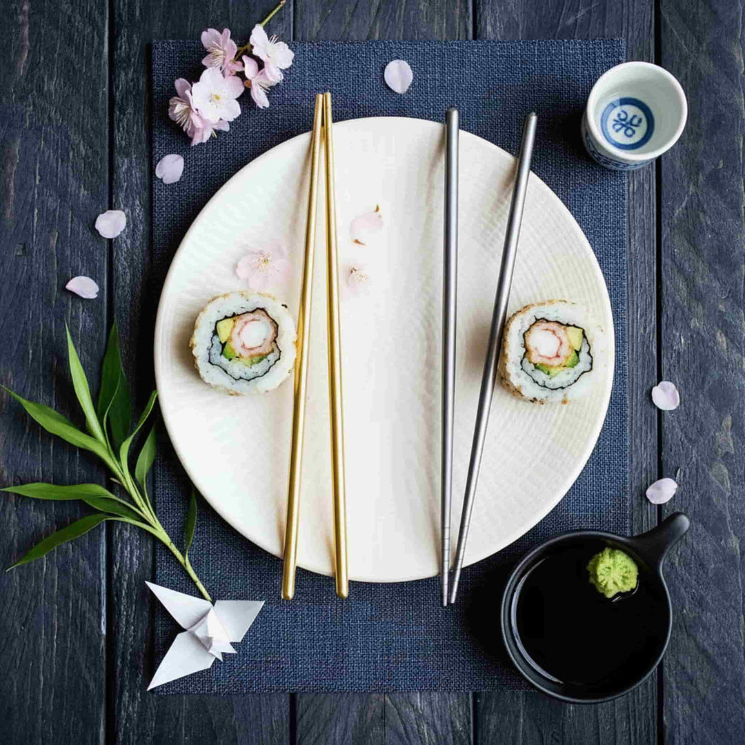 Steel Chopsticks CHOPSTICKS Set for Four by Mepra