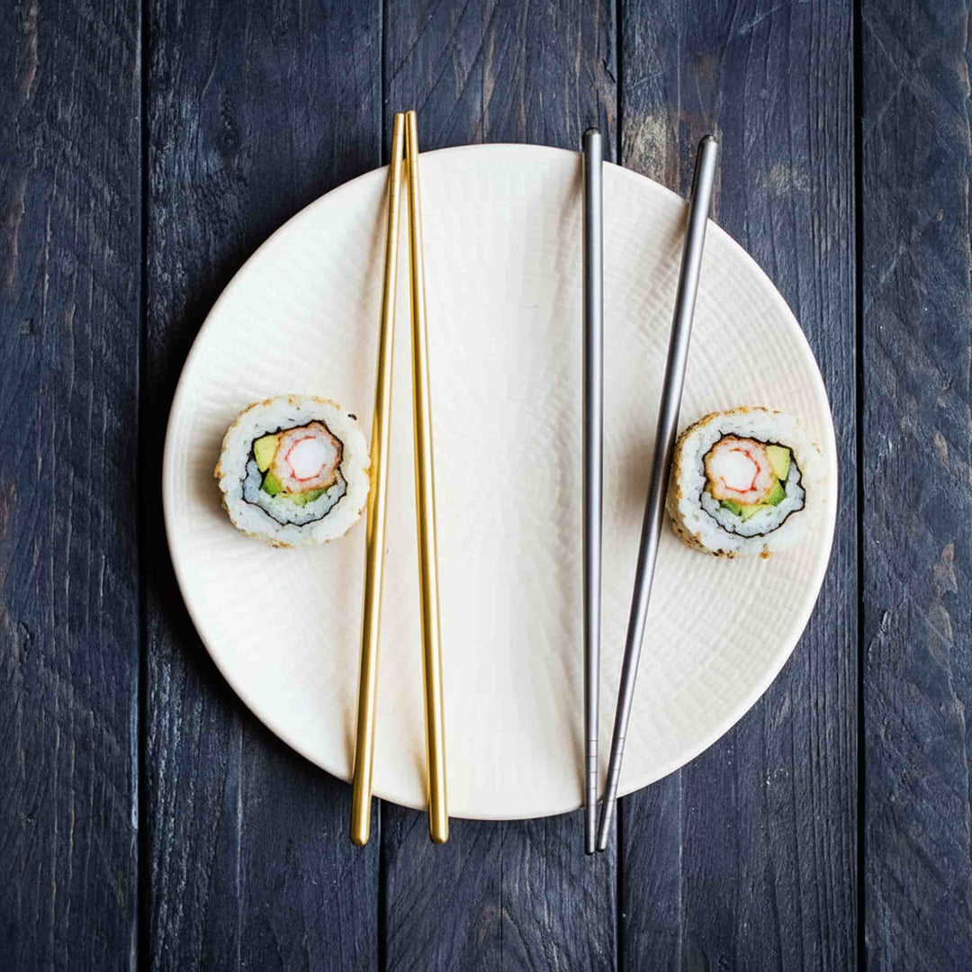 Steel Chopsticks CHOPSTICKS Set for Four by Mepra