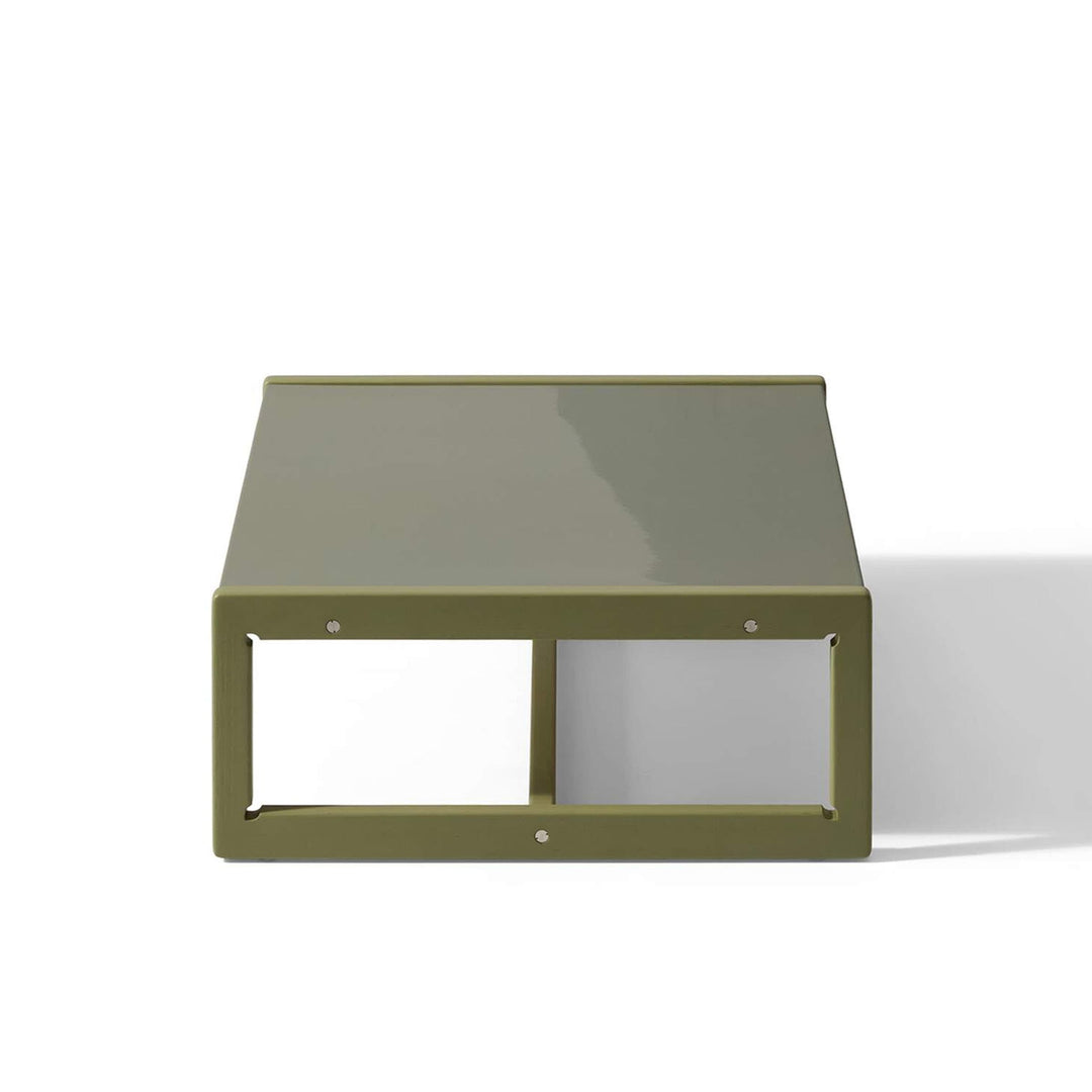 Outdoor Iroko Wood Coffee Table CARLOTTA, designed by Afra & Tobia Scarpa for Cassina