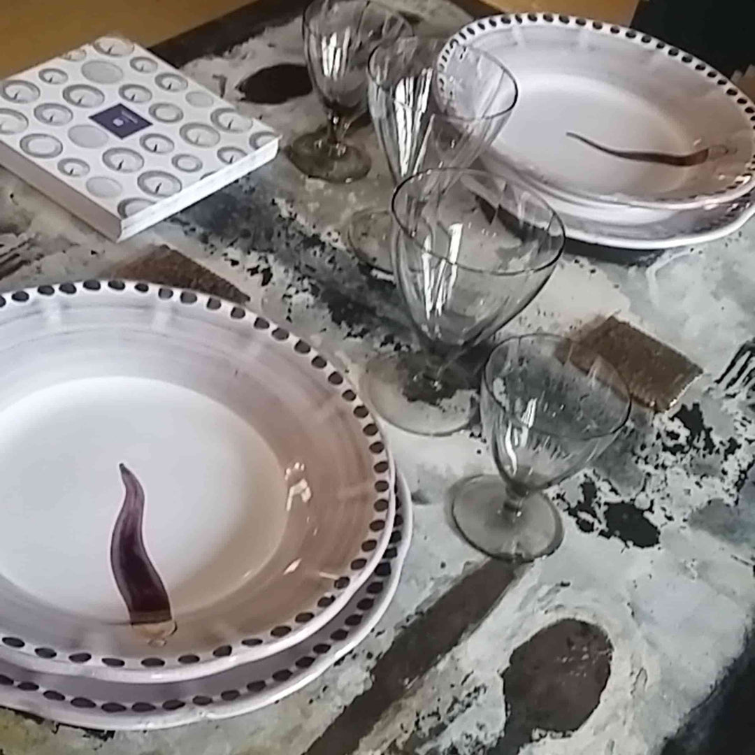 Piatto da Cena in Ceramica VIETRI - FORTUNA di Germana Scapellato per Wtfb