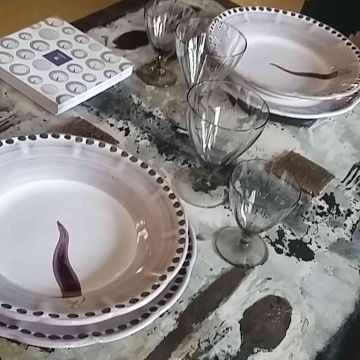 Piatto da Cena in Ceramica VIETRI - FORTUNA di Germana Scapellato per Wtfb