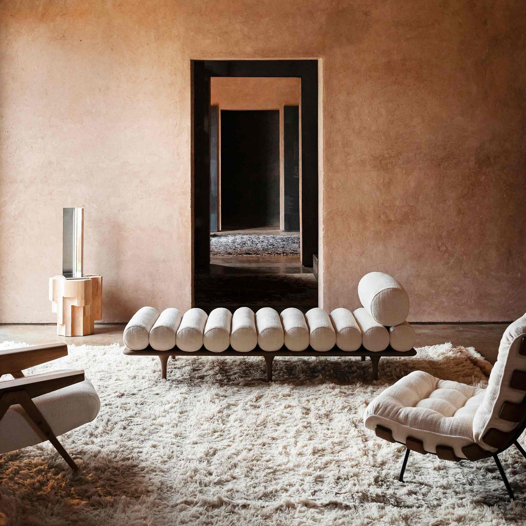 Chaise longue FIVE TO NINE met hoofdsteun door Studio Pepe voor Tacchini