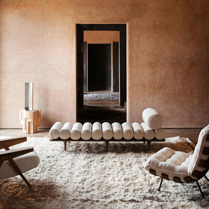 Chaise longue FIVE TO NINE met hoofdsteun door Studio Pepe voor Tacchini