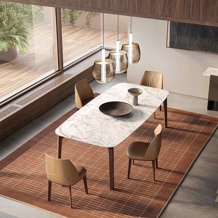 Marble Dining Table ABIGAIL by Roberto Lazzeroni for Poltrona Frau