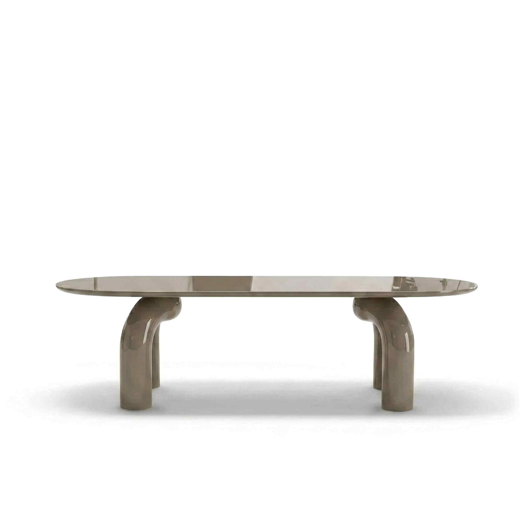 Wood Oval Dining Table ELEPHANTE by Marcantonio for Mogg