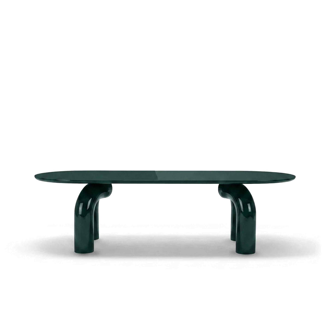 Wood Oval Dining Table ELEPHANTE by Marcantonio for Mogg