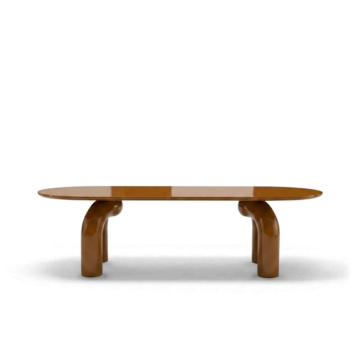 Wood Oval Dining Table ELEPHANTE by Marcantonio for Mogg