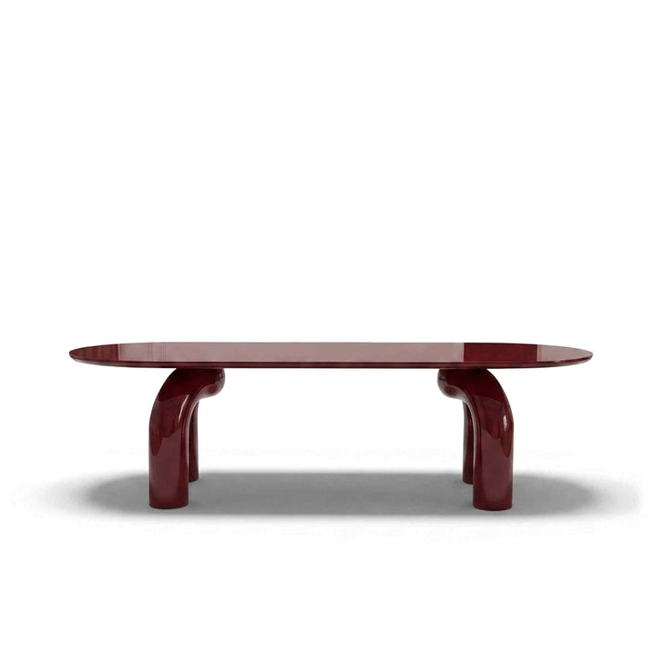 Wood Oval Dining Table ELEPHANTE by Marcantonio for Mogg