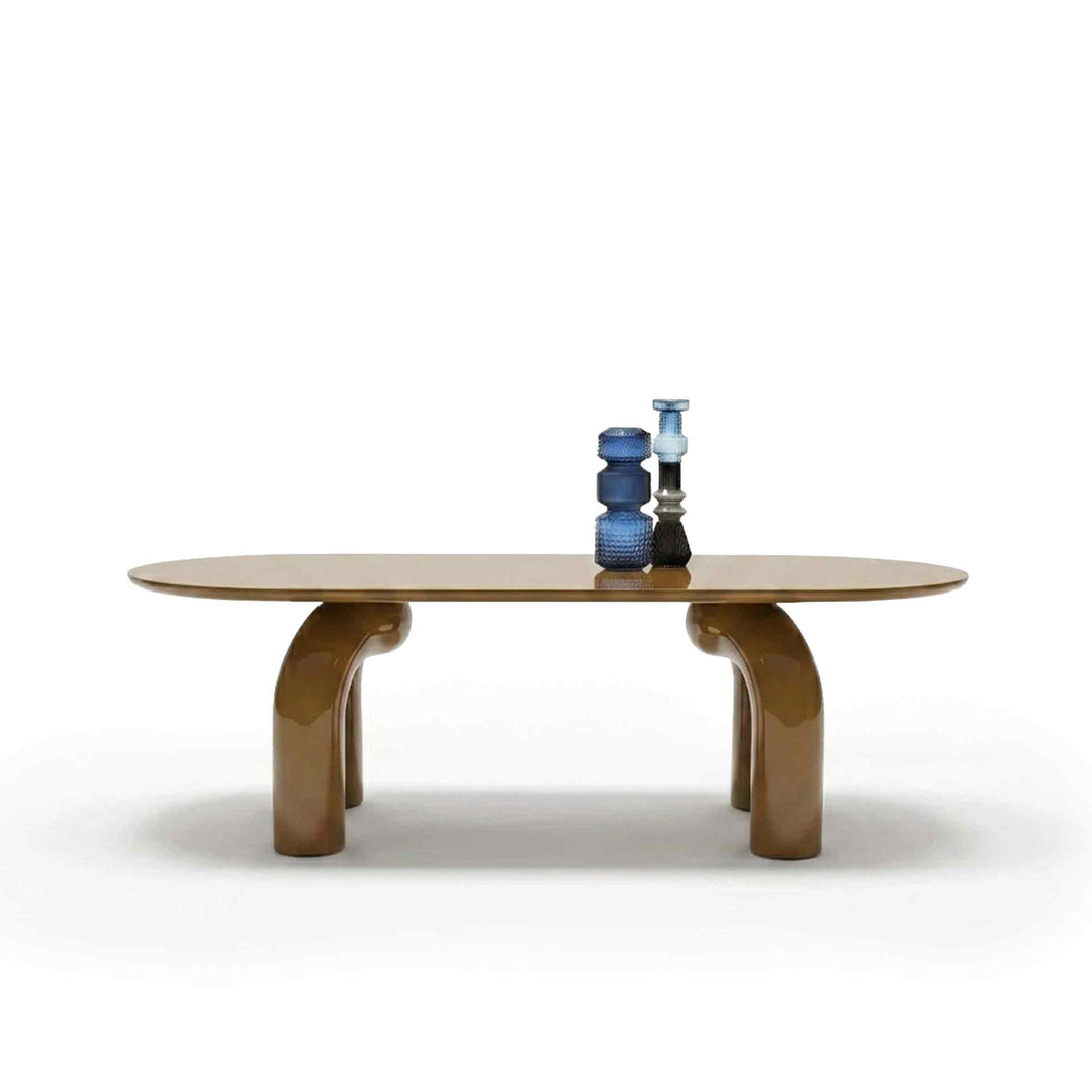Wood Oval Dining Table ELEPHANTE by Marcantonio for Mogg