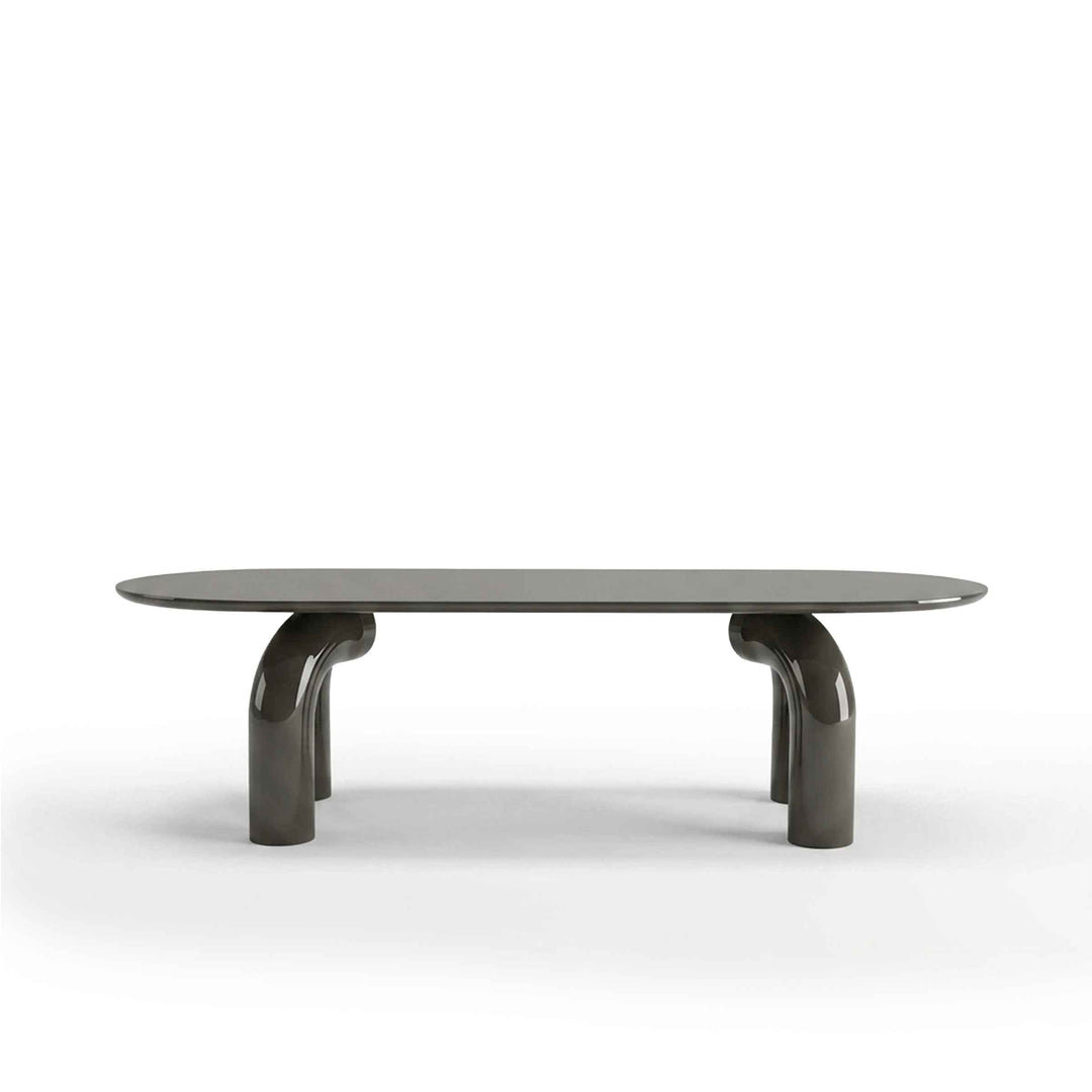 Wood Oval Dining Table ELEPHANTE by Marcantonio for Mogg