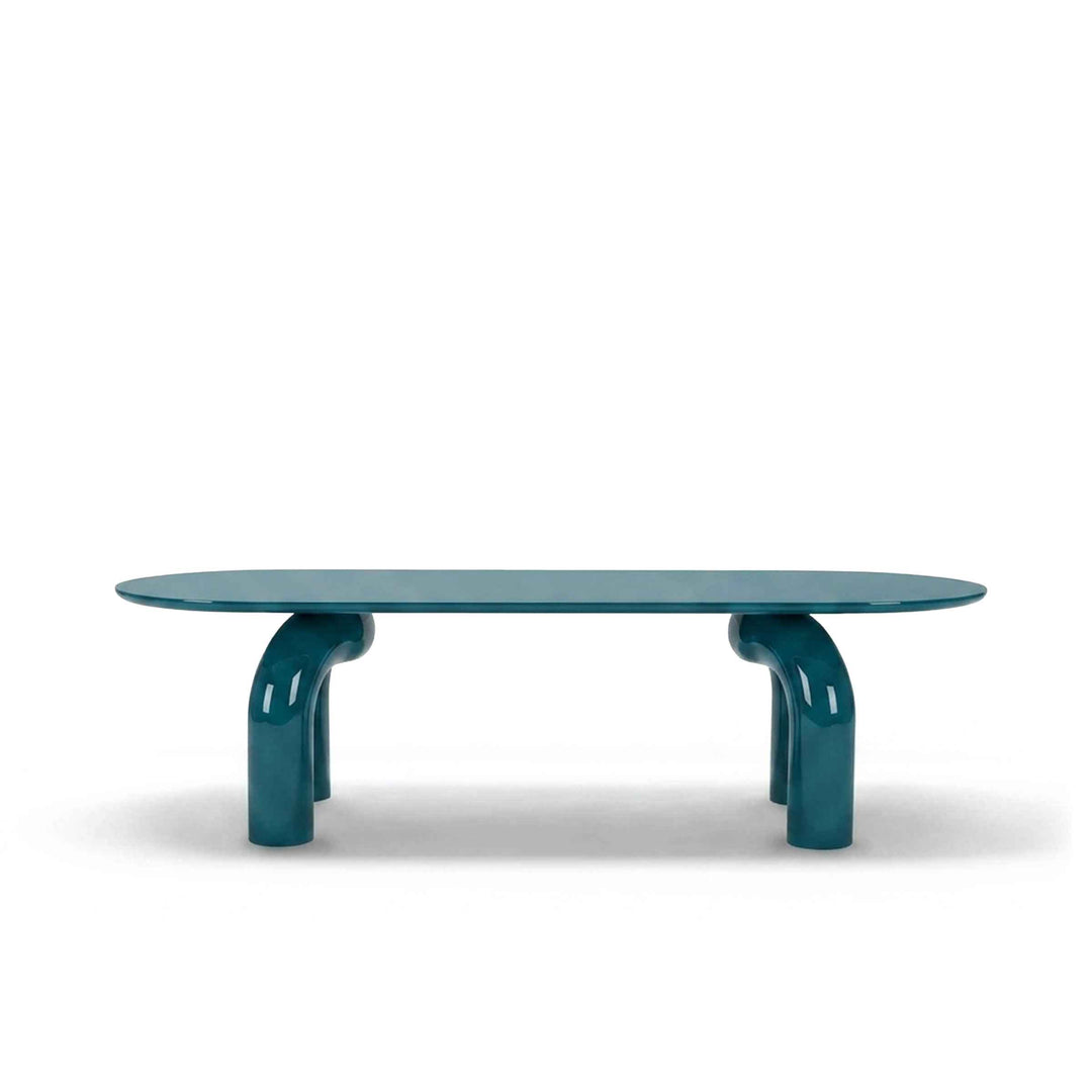 Wood Oval Dining Table ELEPHANTE by Marcantonio for Mogg